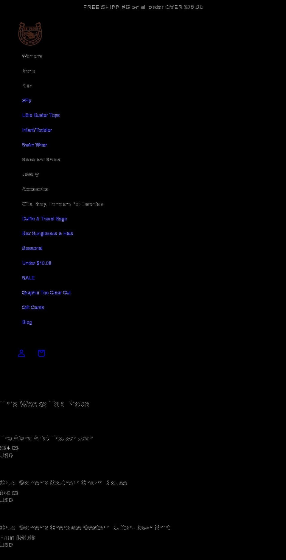 betruewestern.com shopify website screenshot