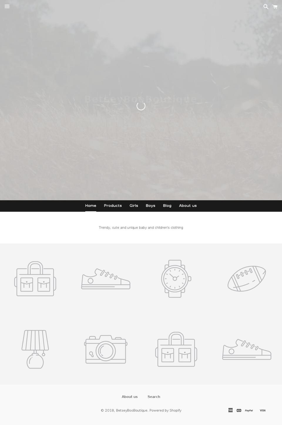 betseyboobazaar.com — Shopify storefront screenshot