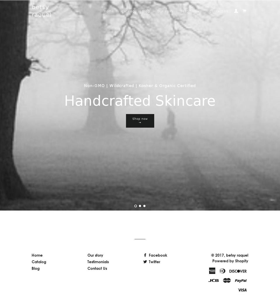 betsyraquel.com shopify website screenshot