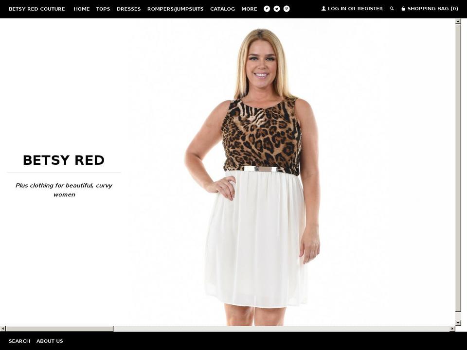 betsyredcouture.com shopify website screenshot