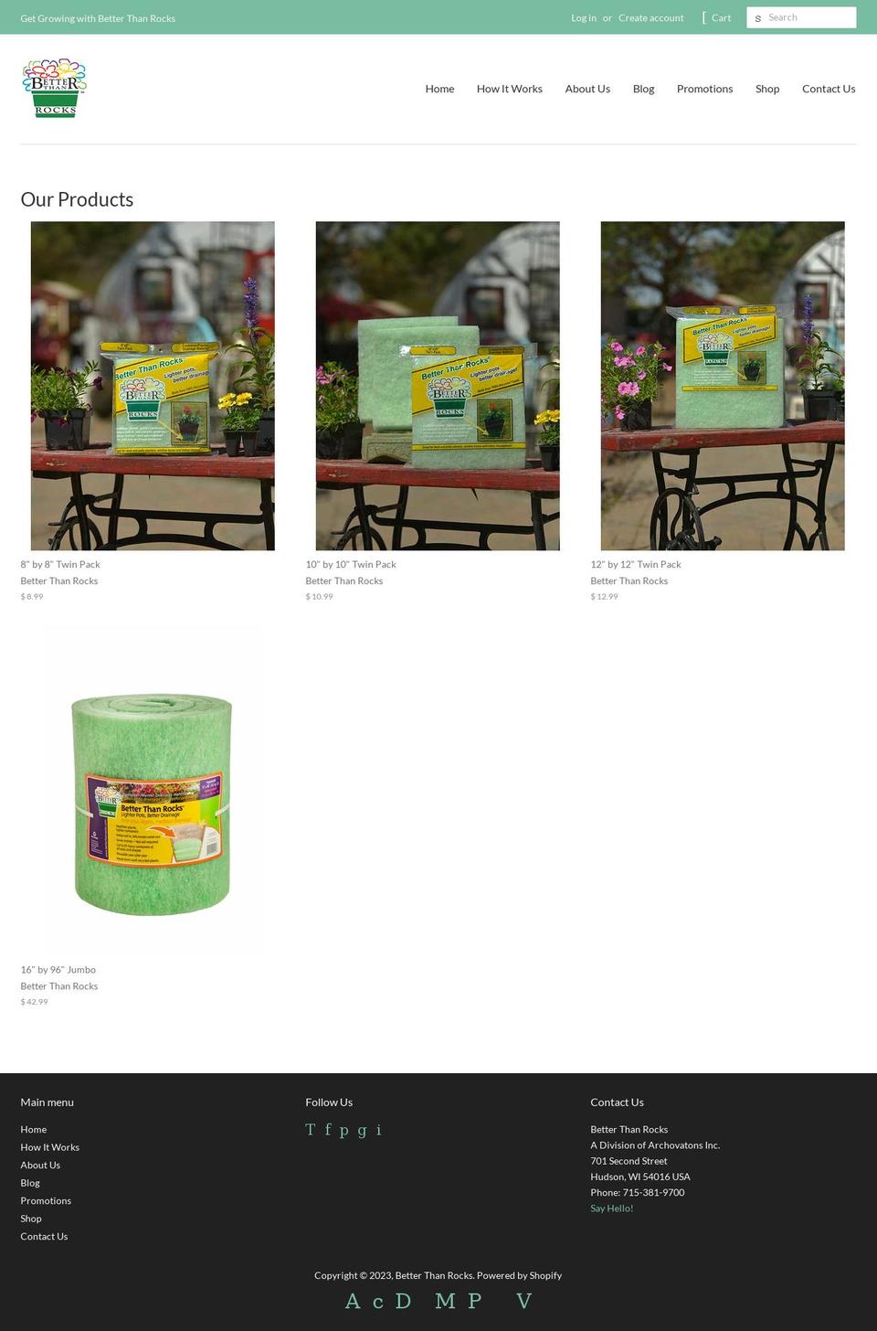 better-than-rocks.myshopify.com shopify website screenshot