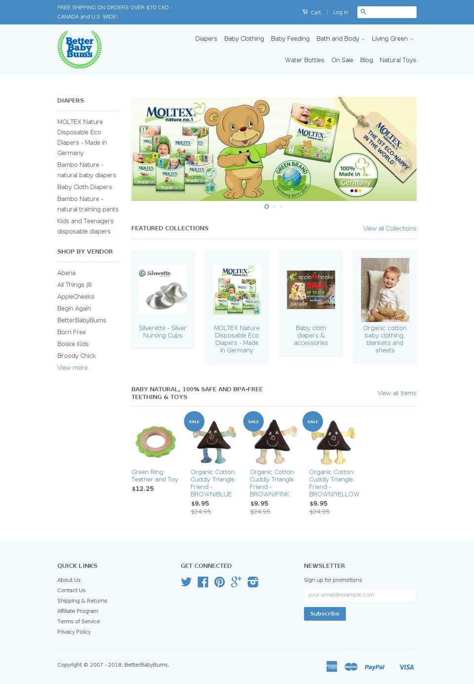 Copy of Classic Shopify theme site example betterbabybums.ca