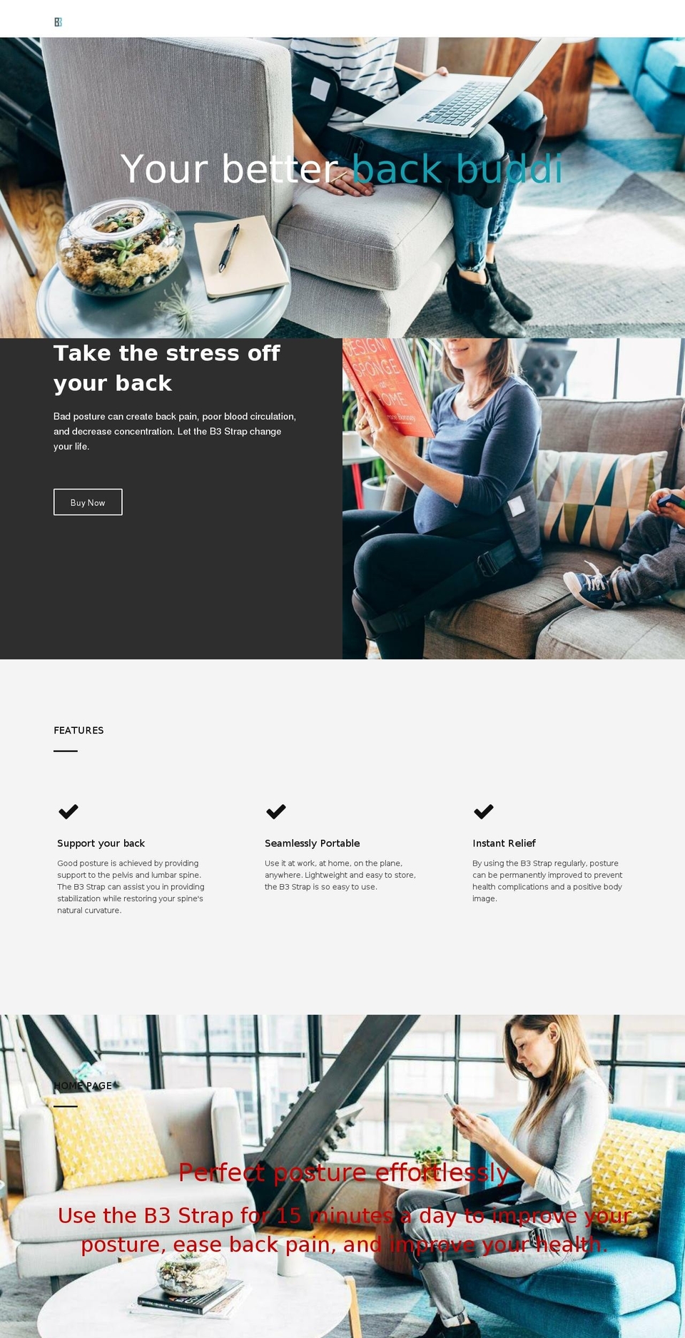 betterbackbuddi.com — Shopify storefront screenshot
