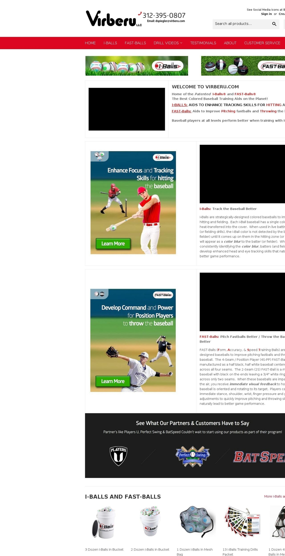 betterbaseballplayer.com — Shopify storefront screenshot