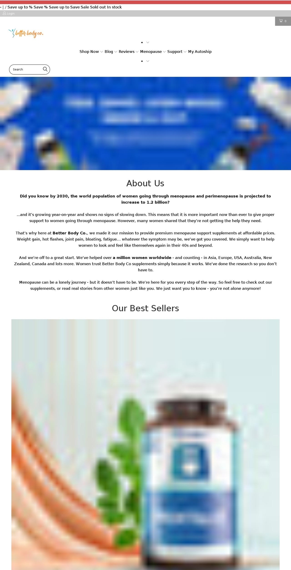 betterbody.co shopify website screenshot