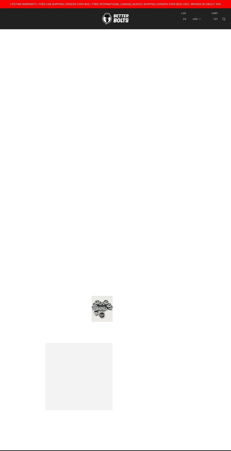 betterbolts.com shopify website screenshot