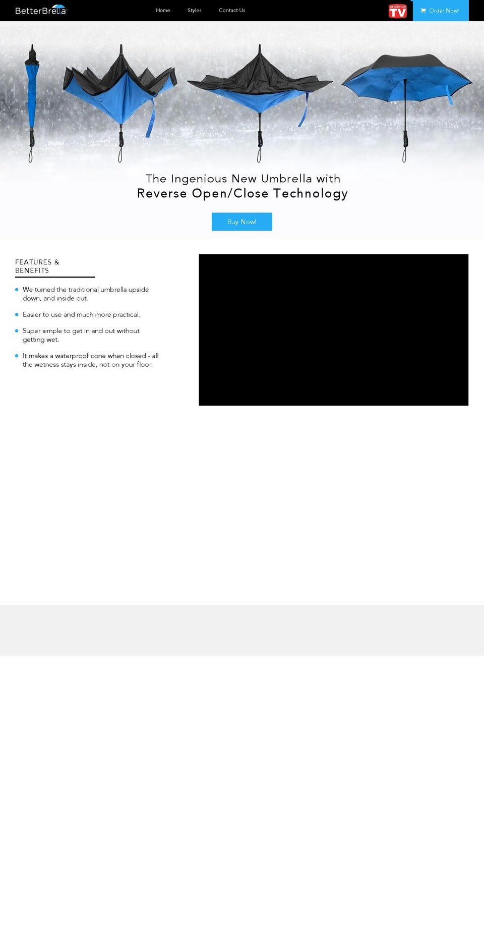 betterbrellastore.com shopify website screenshot