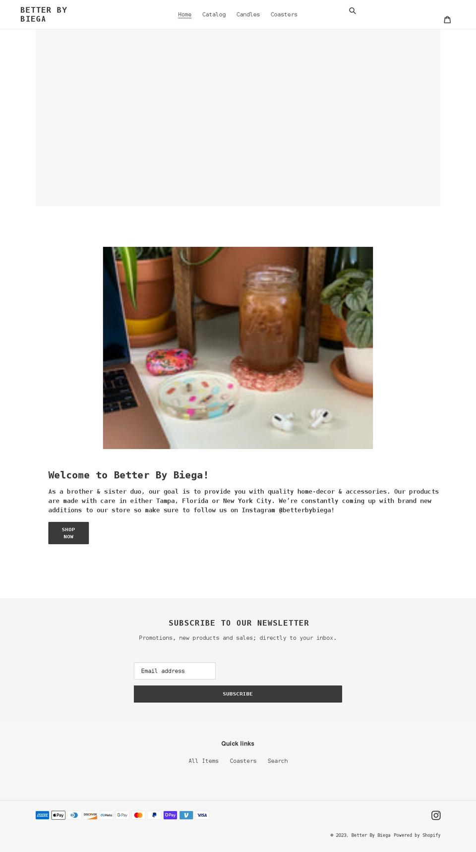 betterbybiega.com shopify website screenshot