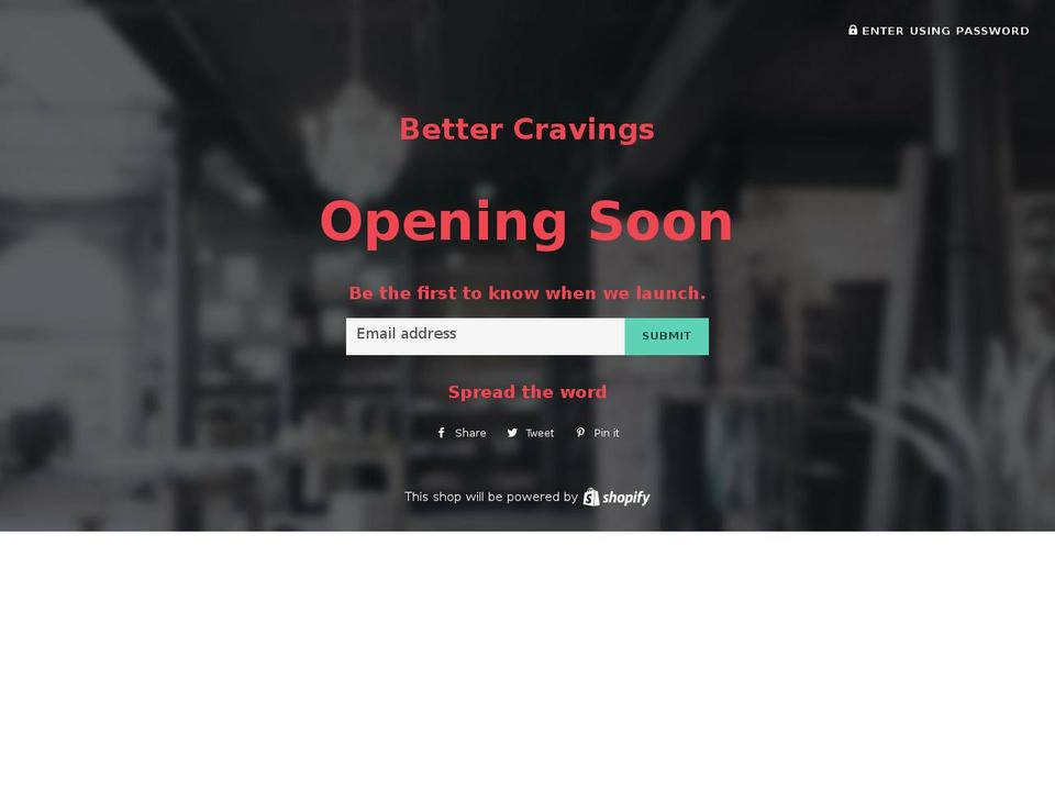 bettercravings.com — Shopify storefront screenshot