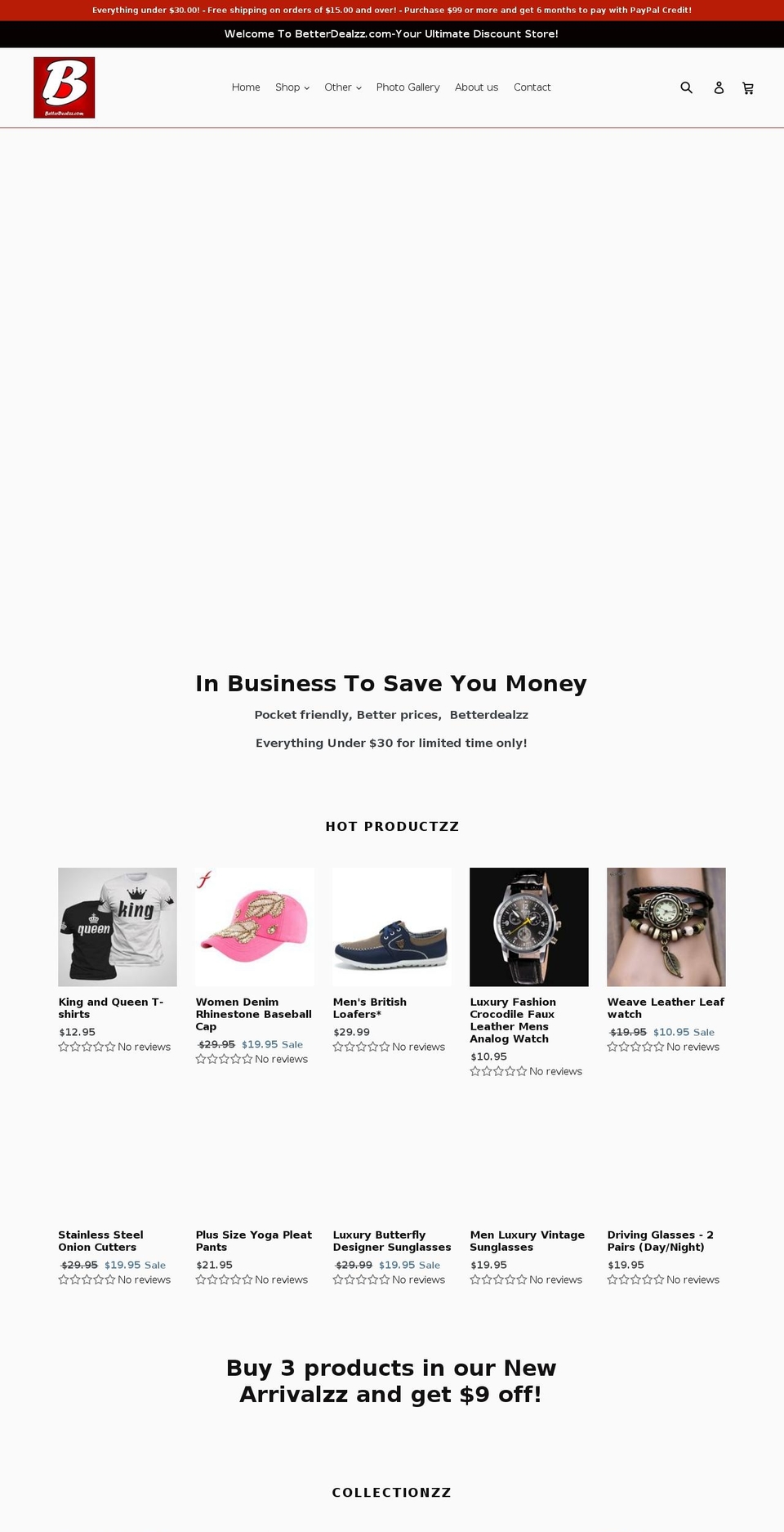 betterdealzz.com — Shopify store on .com