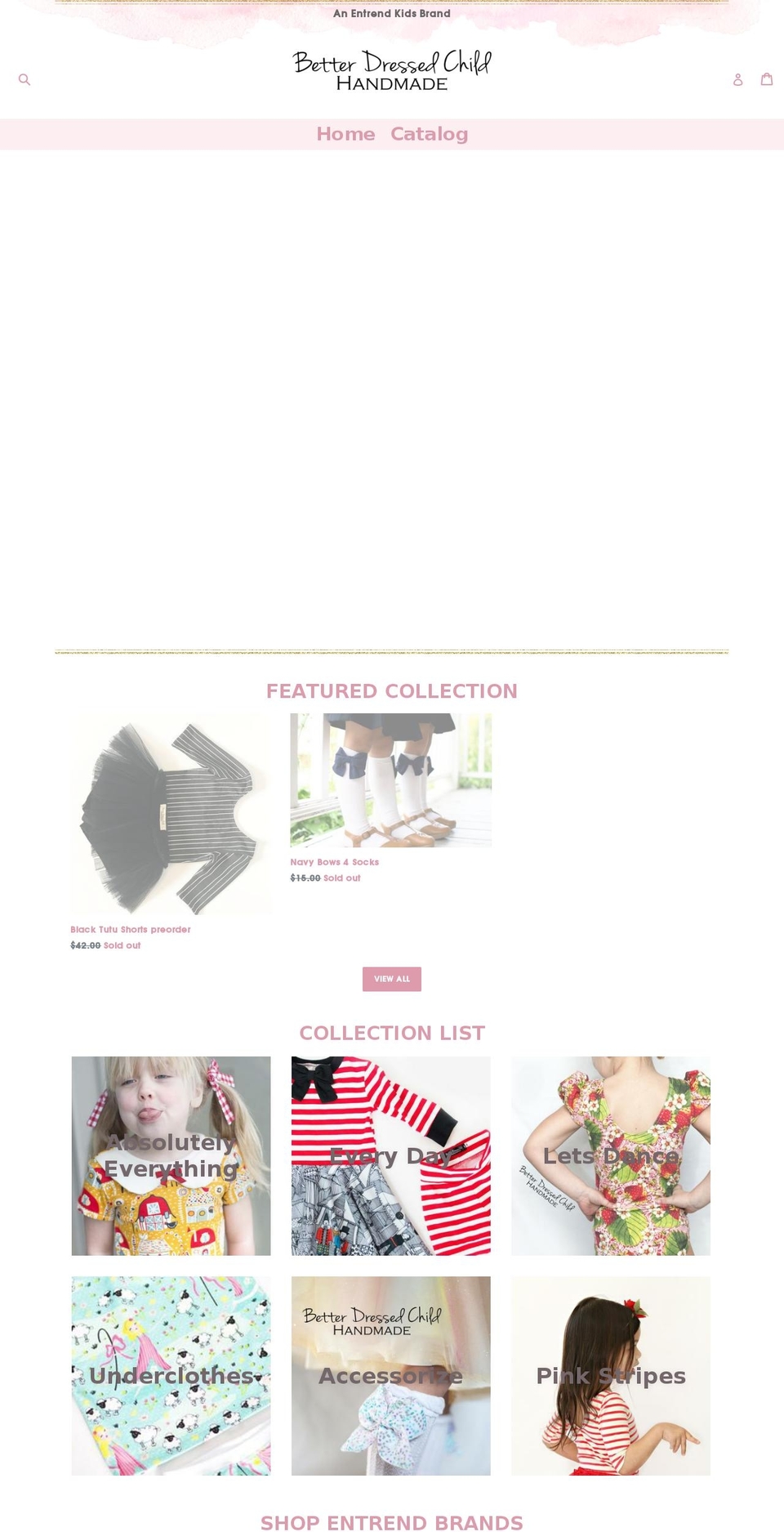 bespoke-pink Shopify theme site example betterdressedchild.com