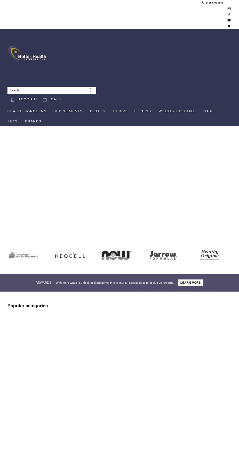 betterhealthinternational.net shopify website screenshot