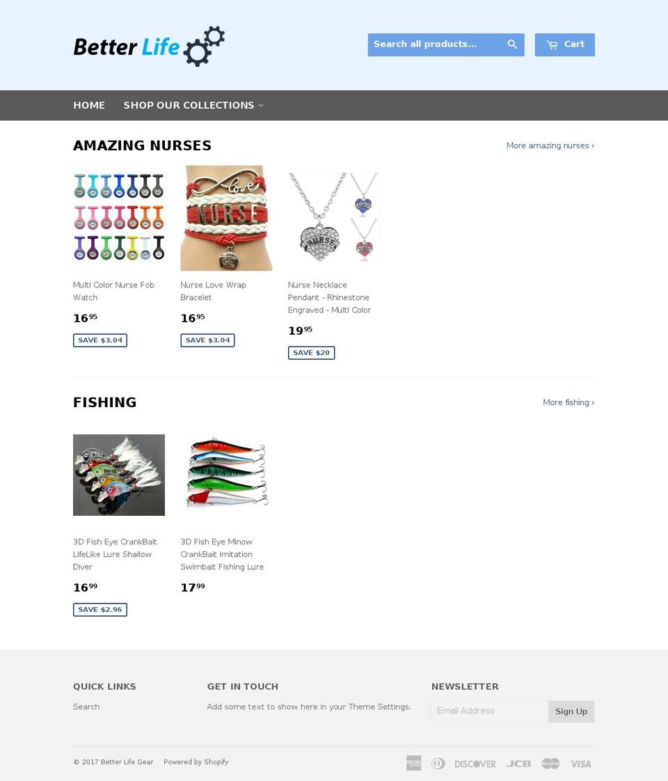 betterlifegear.com shopify website screenshot
