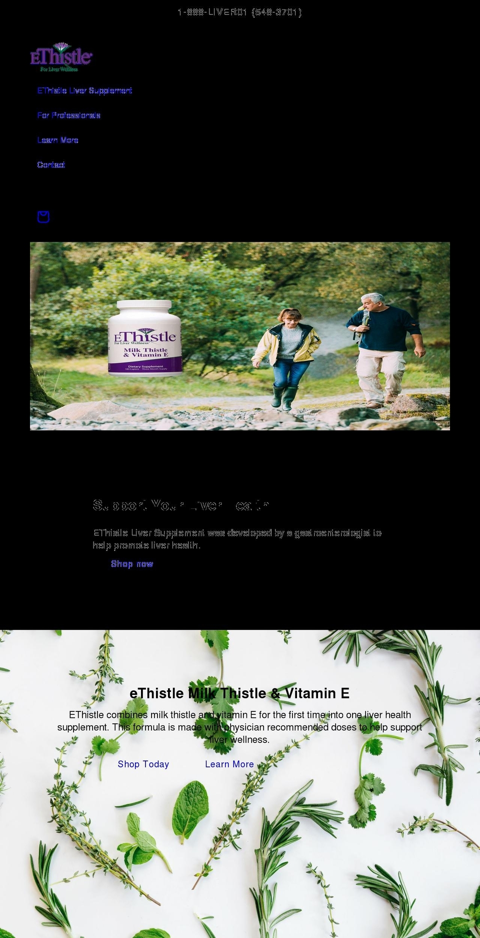 betterliver.com shopify website screenshot
