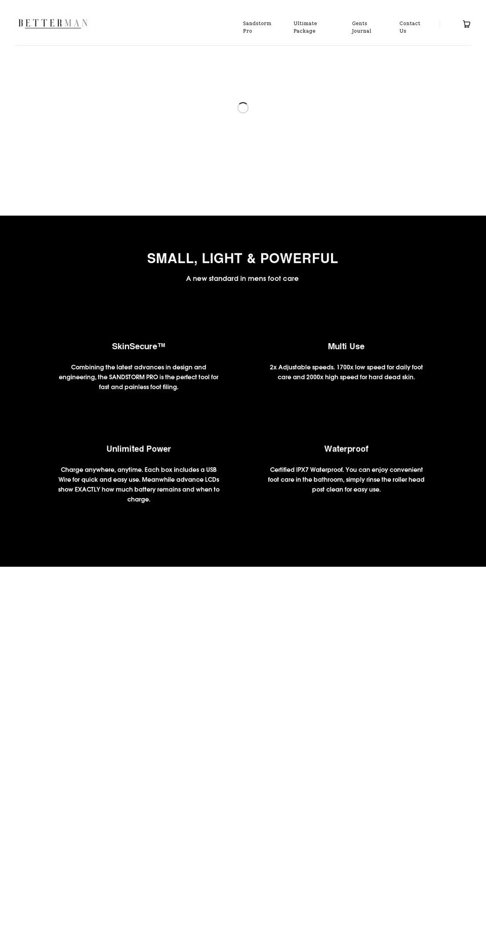 betterman.uk shopify website screenshot