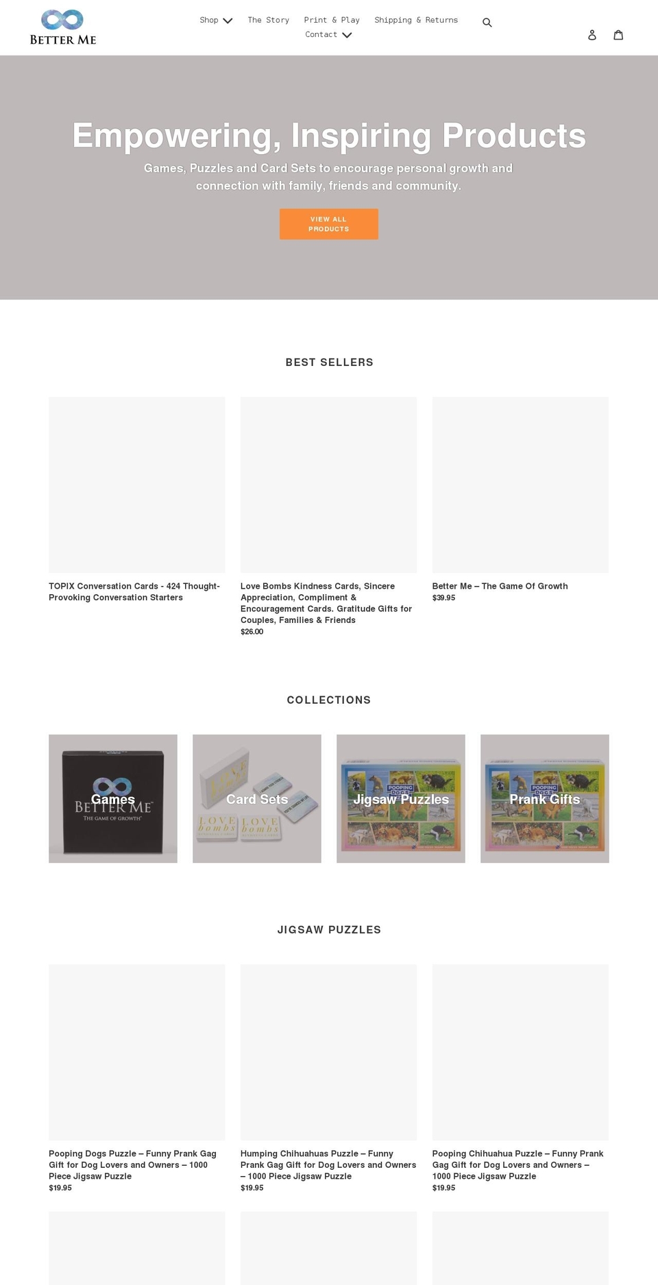 bettermegame.com shopify website screenshot
