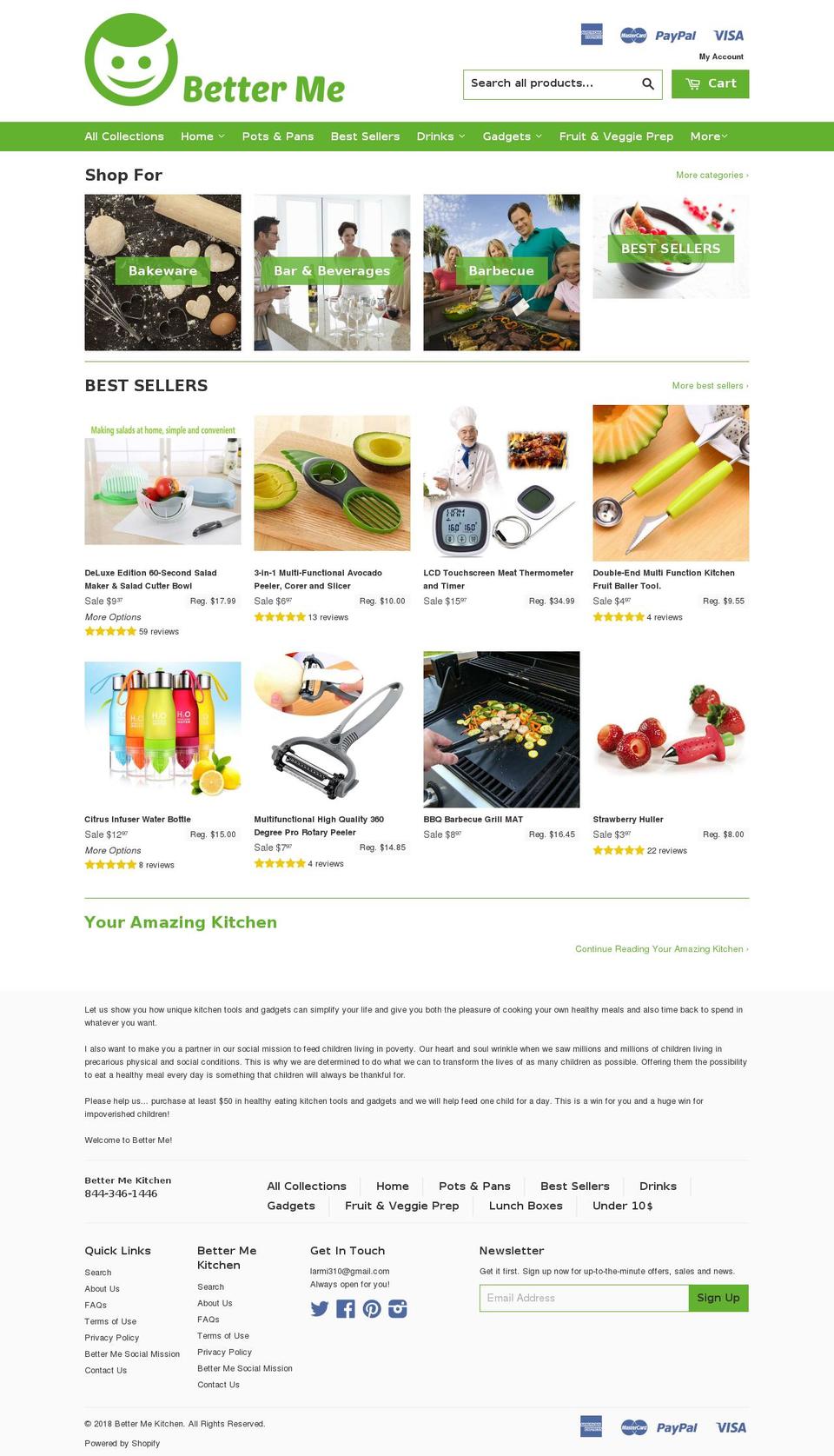 dsl-theme-5-0 Shopify theme site example bettermekitchen.com