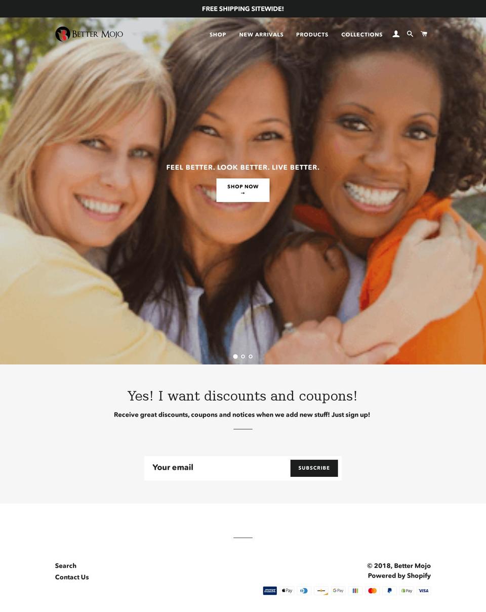bettermojo.com — Shopify storefront screenshot