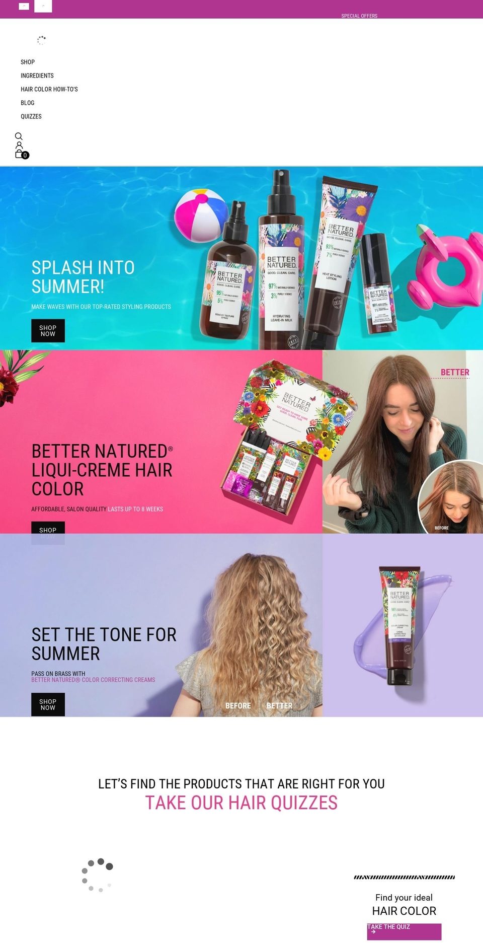 betternatured.com shopify website screenshot