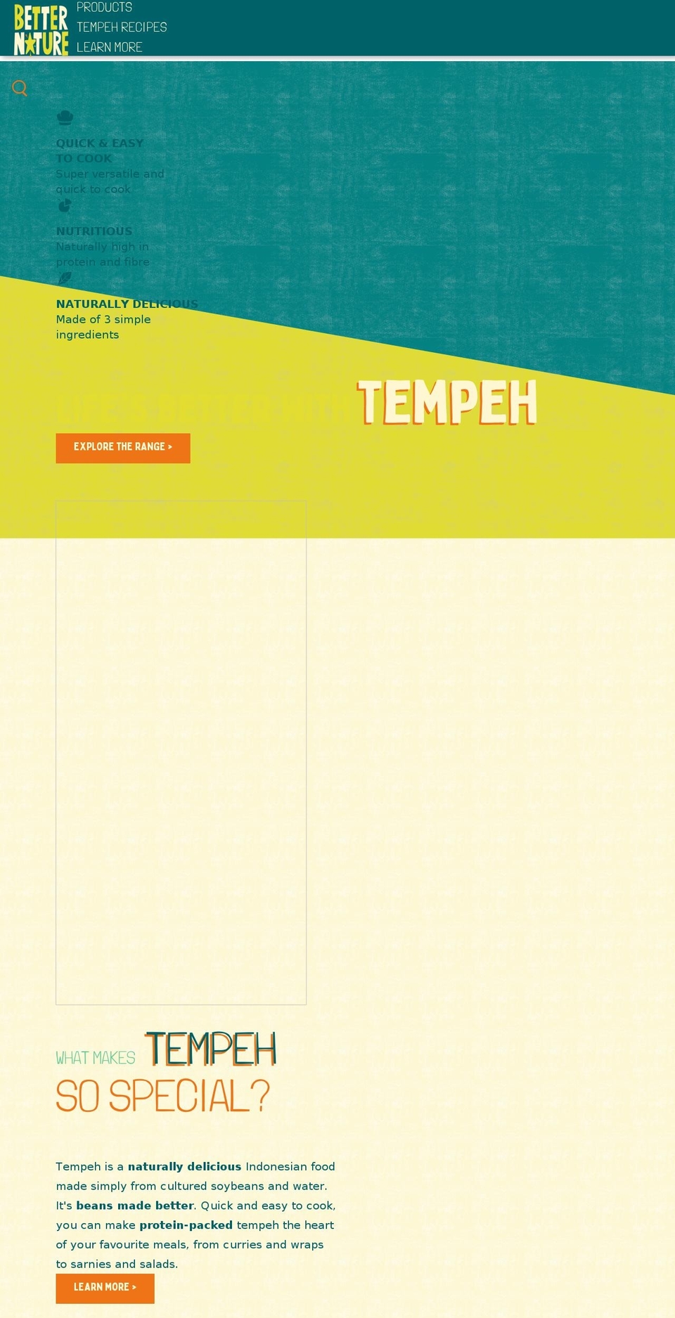 betternaturefoods.co.uk shopify website screenshot