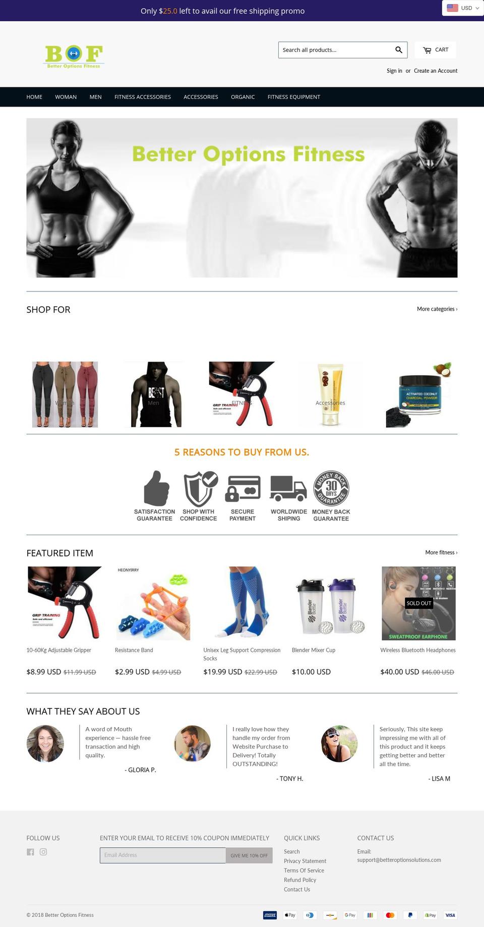 Dark Force X Shopify theme site example betteroptionsolutions.com