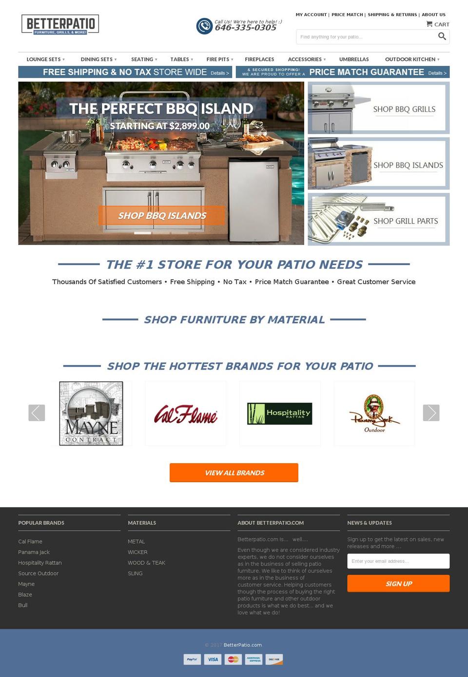 betterpatio.com shopify website screenshot