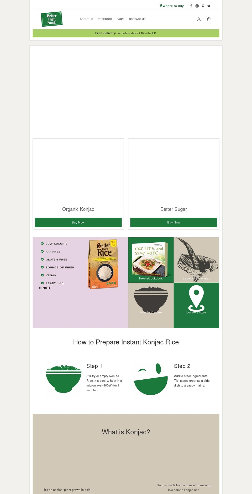 betterthanfoods.com shopify website screenshot