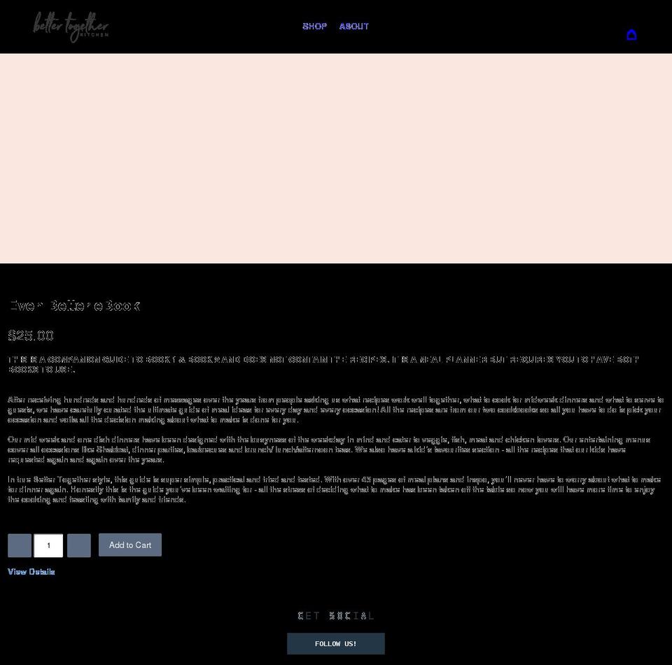 bettertogetherkitchen.com shopify website screenshot