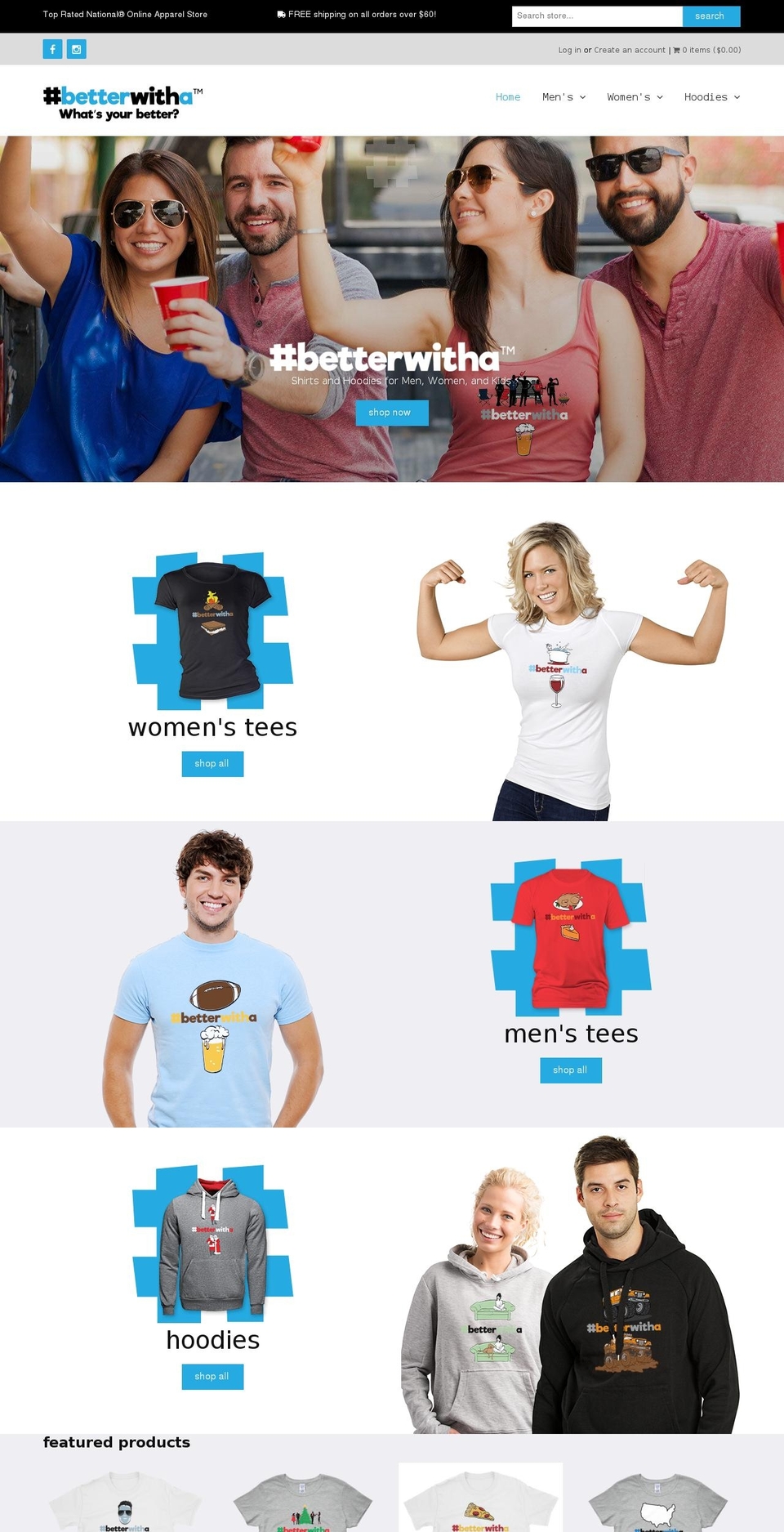 betterwitha.com — Shopify storefront screenshot