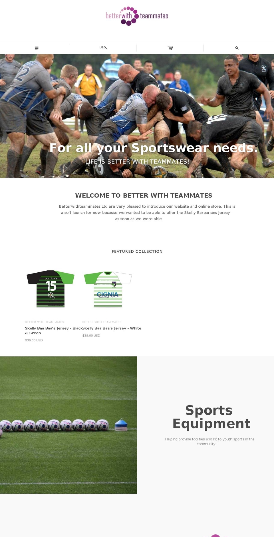 betterwithteammates.com — Shopify storefront screenshot