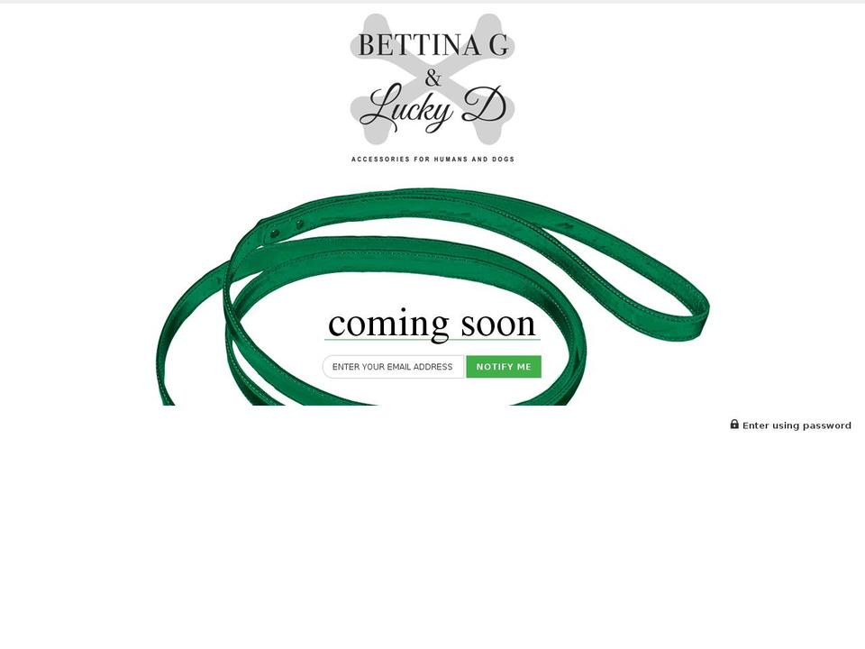 bettinagandluckyd.com shopify website screenshot