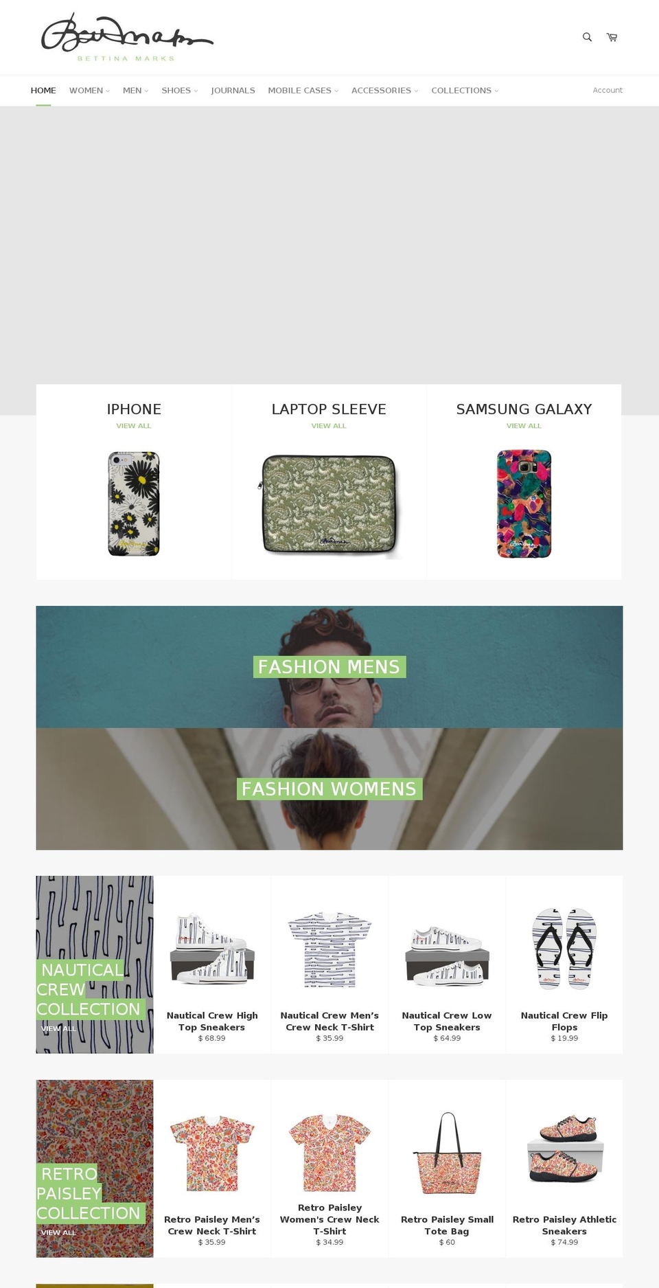 bettinamarksinc.com shopify website screenshot