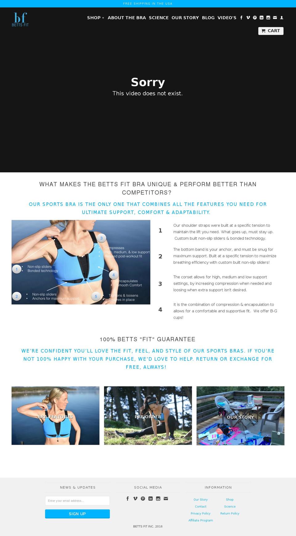 bettsfit.com shopify website screenshot
