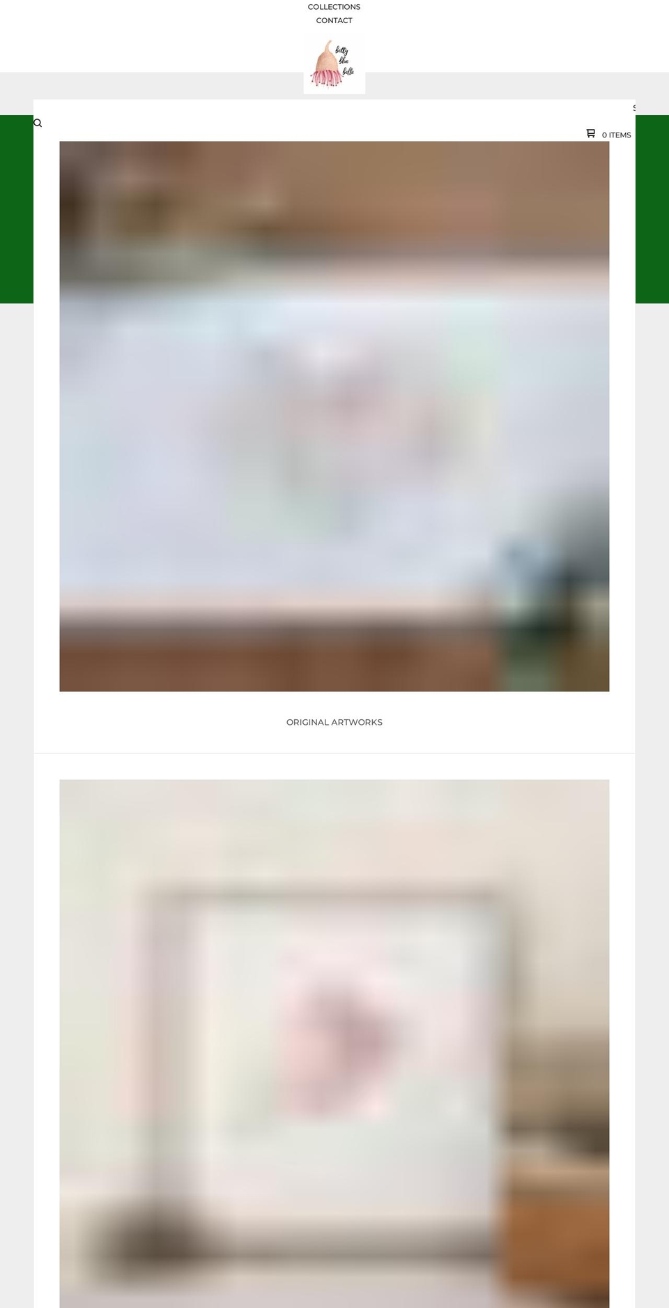bettybluebelle.com.au shopify website screenshot