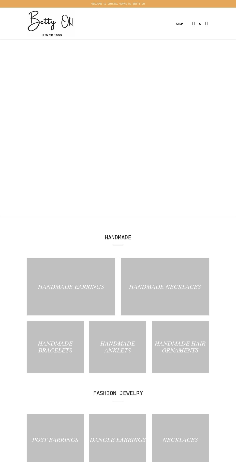 bettyoh.com shopify website screenshot