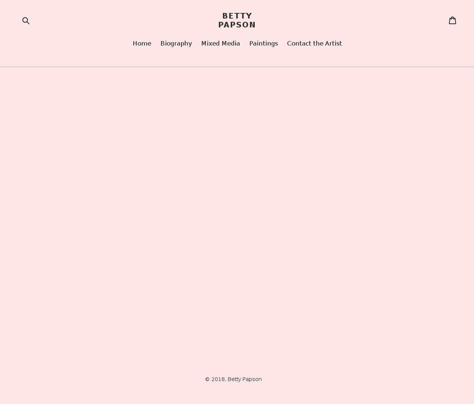 bettypapson.com shopify website screenshot