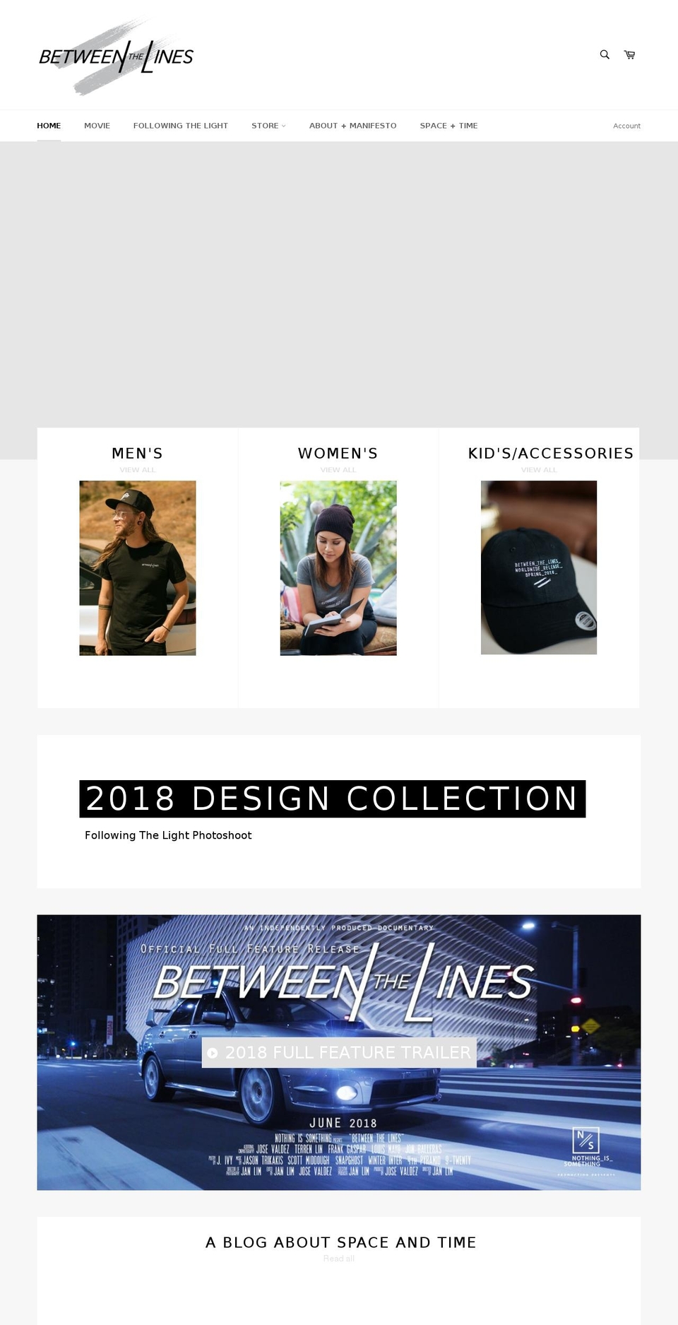 betweenthelinesmovie.com — Shopify storefront screenshot