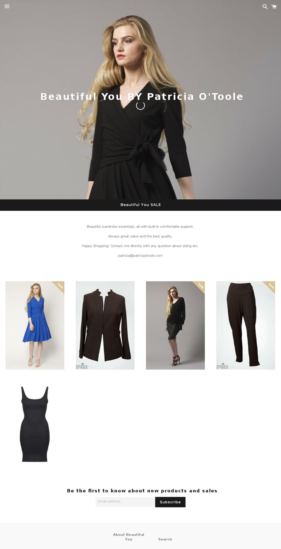 beuclothing.ie shopify website screenshot