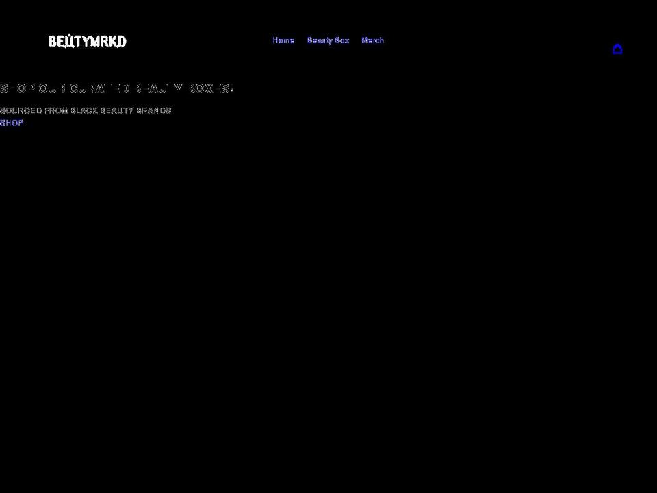 beutymrkd.com shopify website screenshot