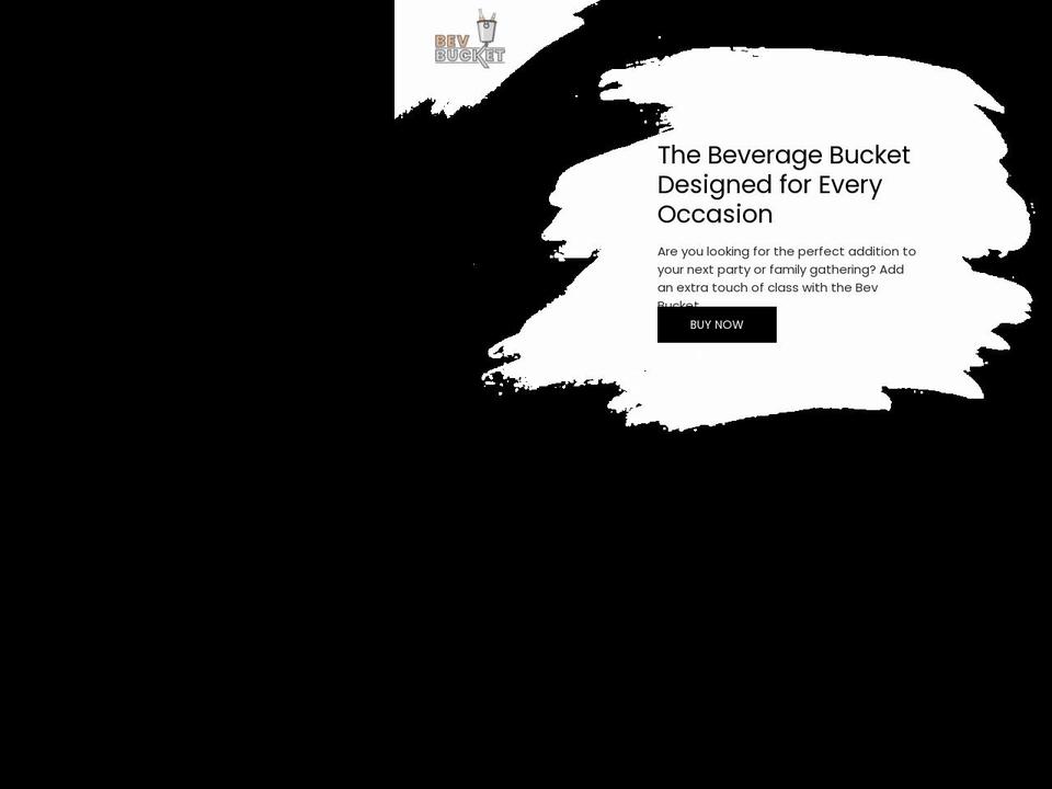 bevbucket.com shopify website screenshot