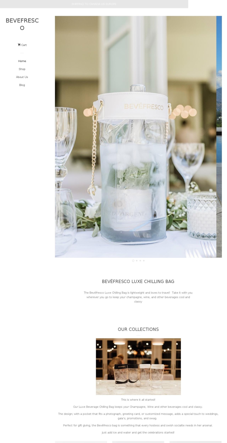 bevefresco.com shopify website screenshot