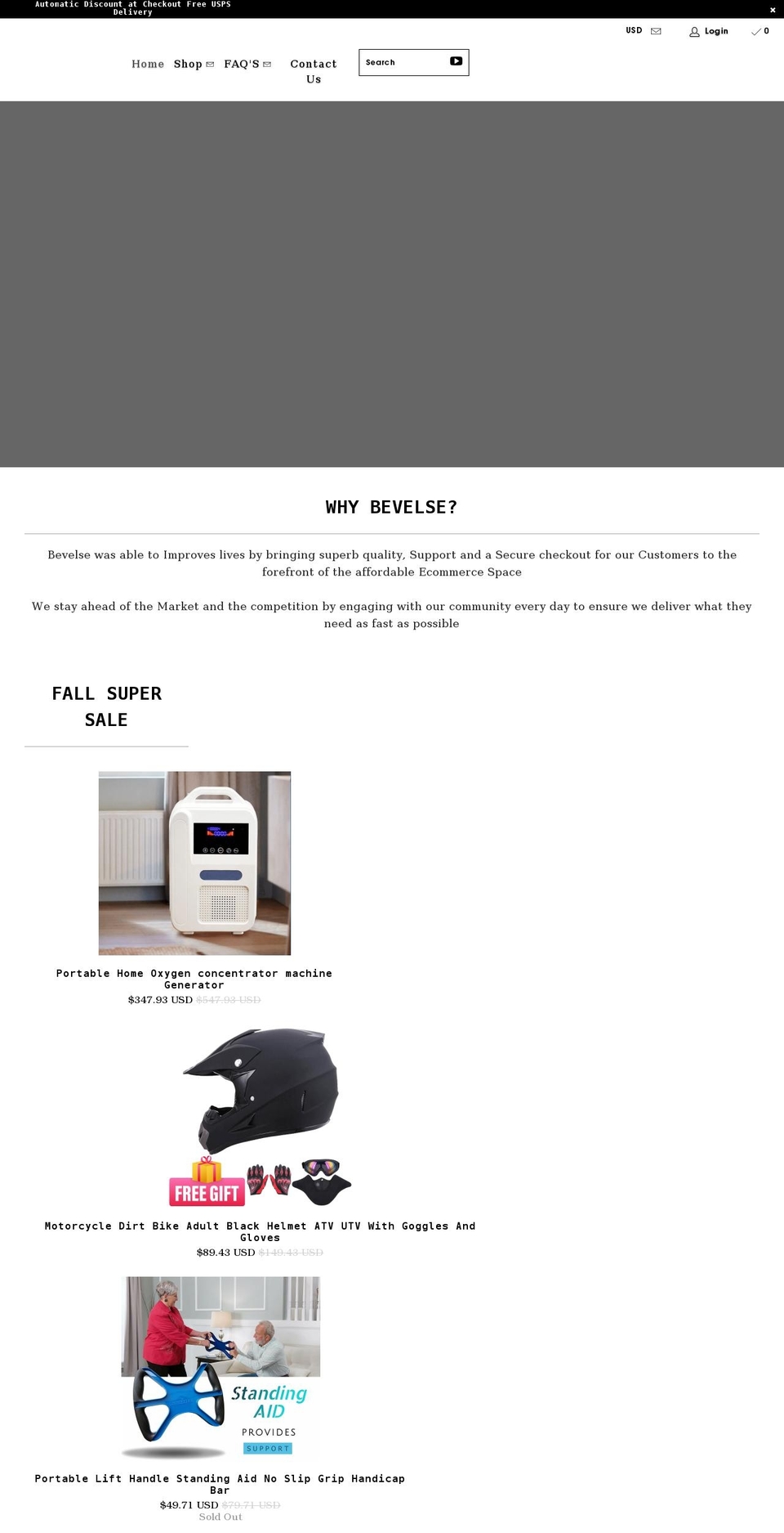 bevelse.com shopify website screenshot