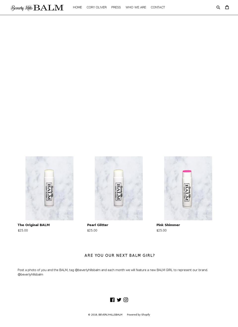 beverlyhillsbalm.com — Shopify storefront screenshot