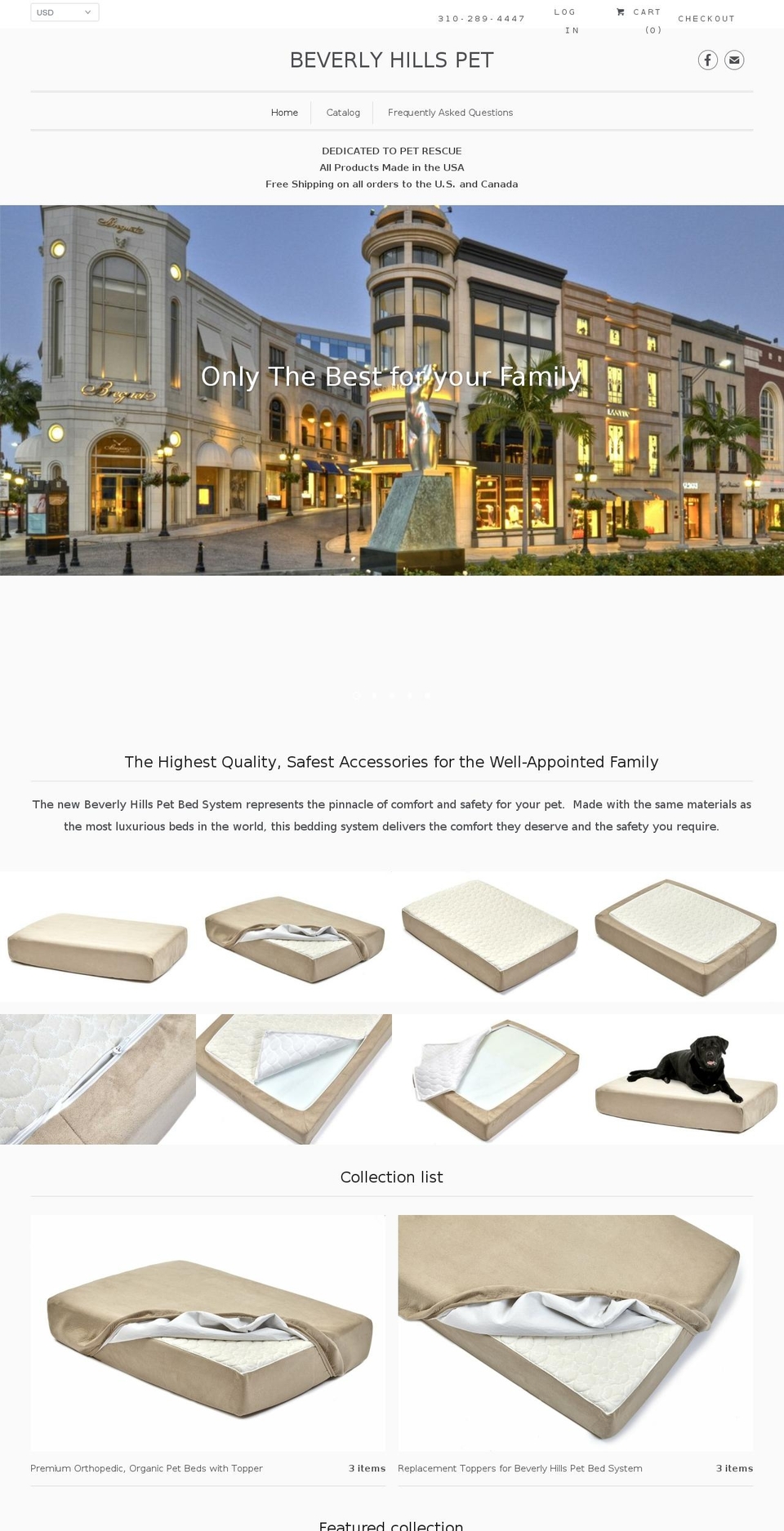 beverlyhillspet.net shopify website screenshot