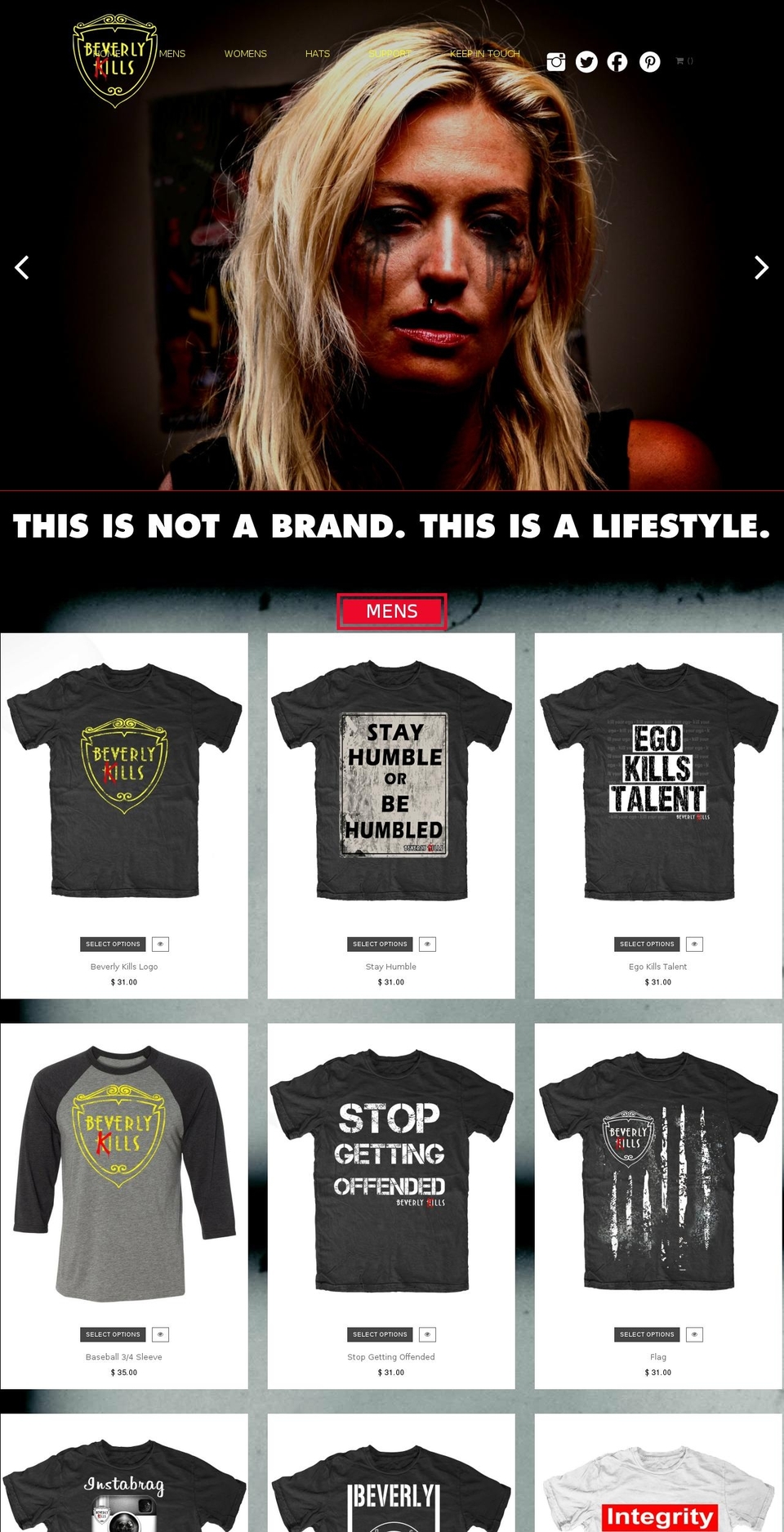 beverlykills.com shopify website screenshot
