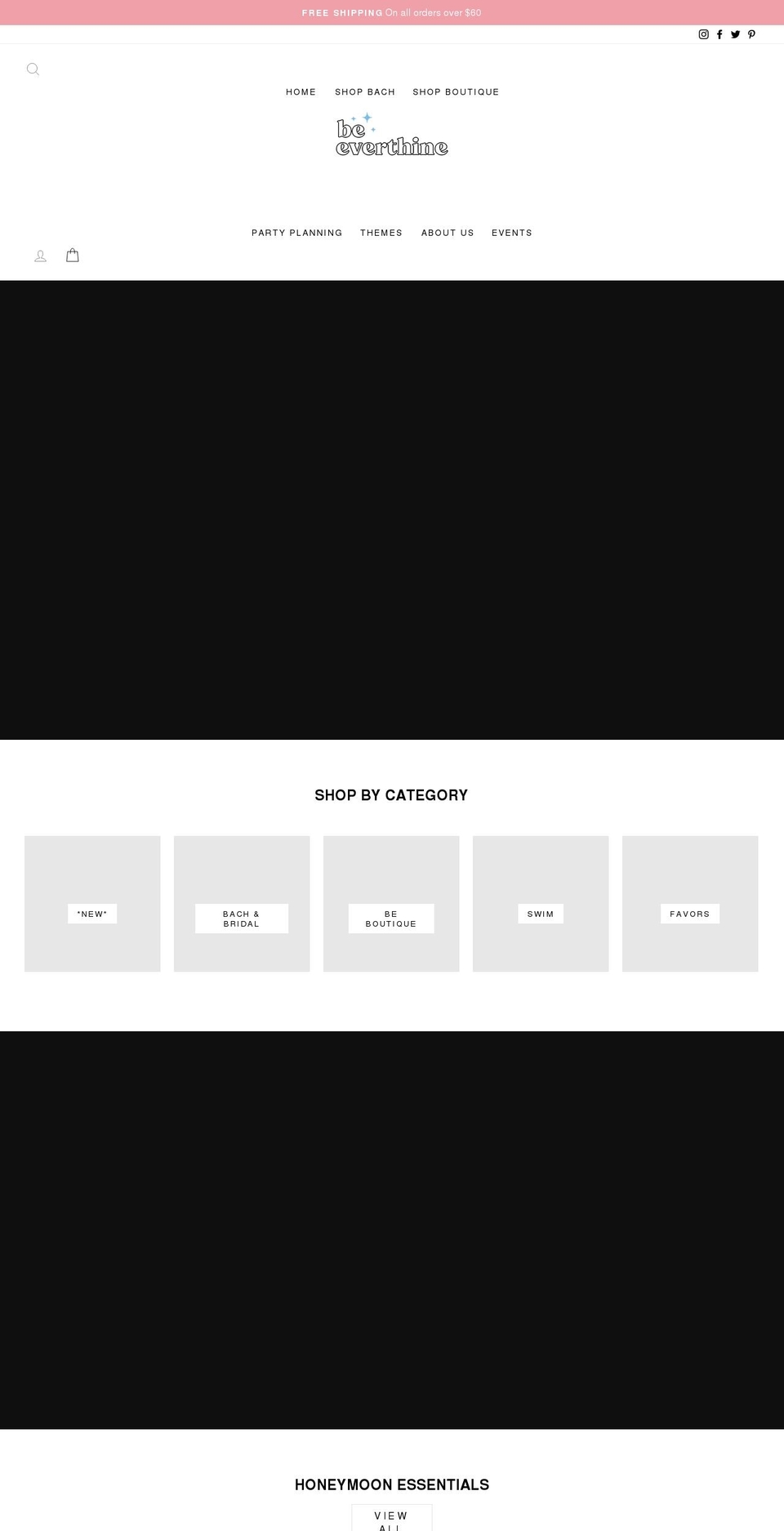 beverthine.com shopify website screenshot