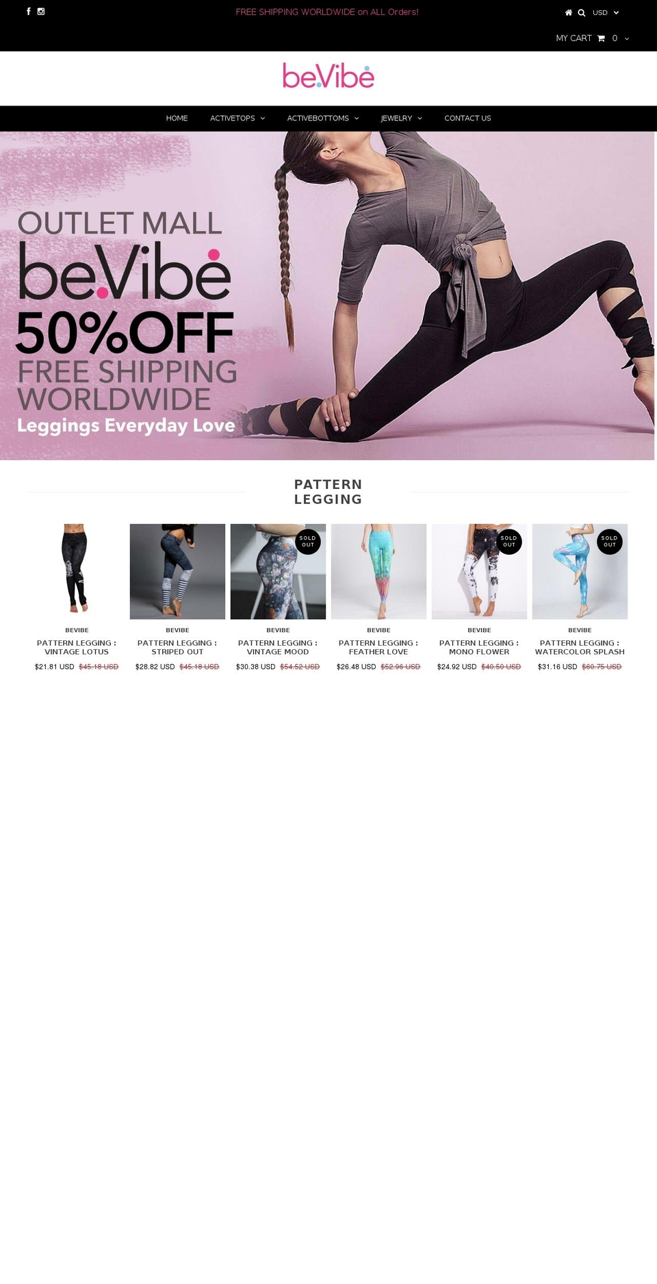 bevibe.net shopify website screenshot
