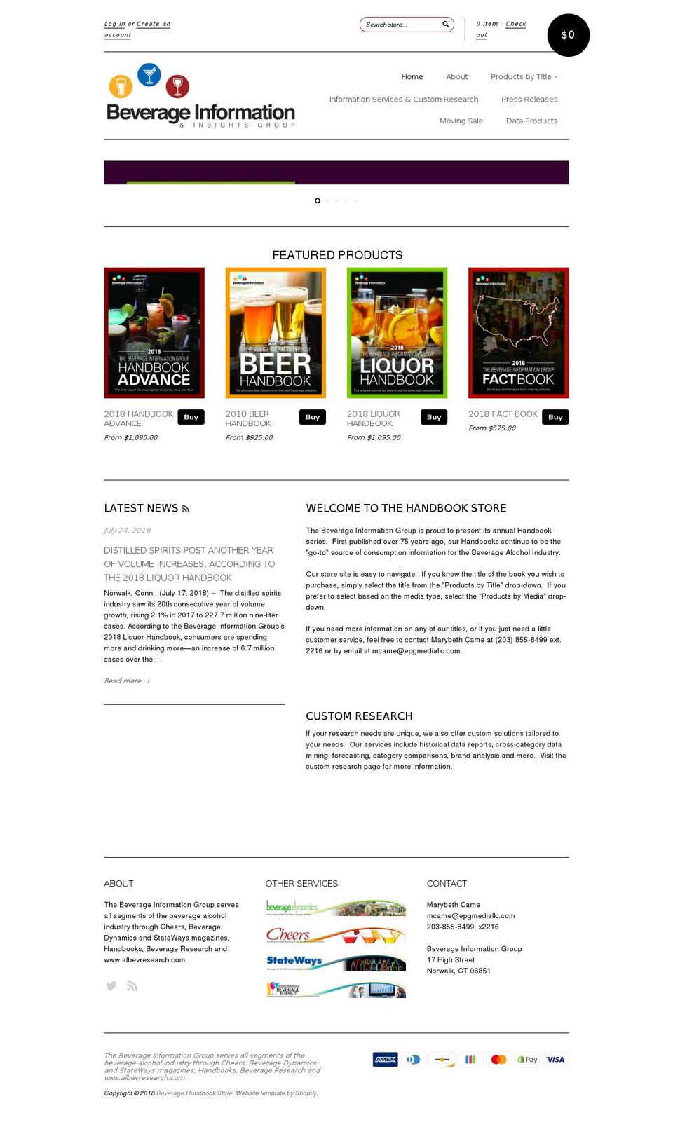 bevinfostore.com — Shopify storefront screenshot