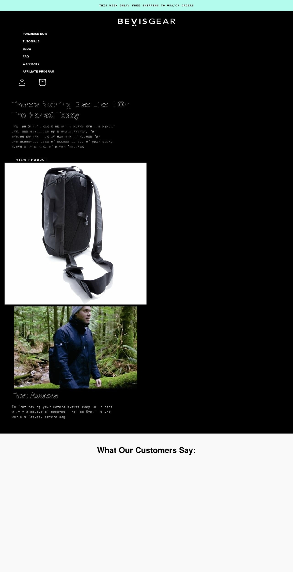 bevisgear.com shopify website screenshot