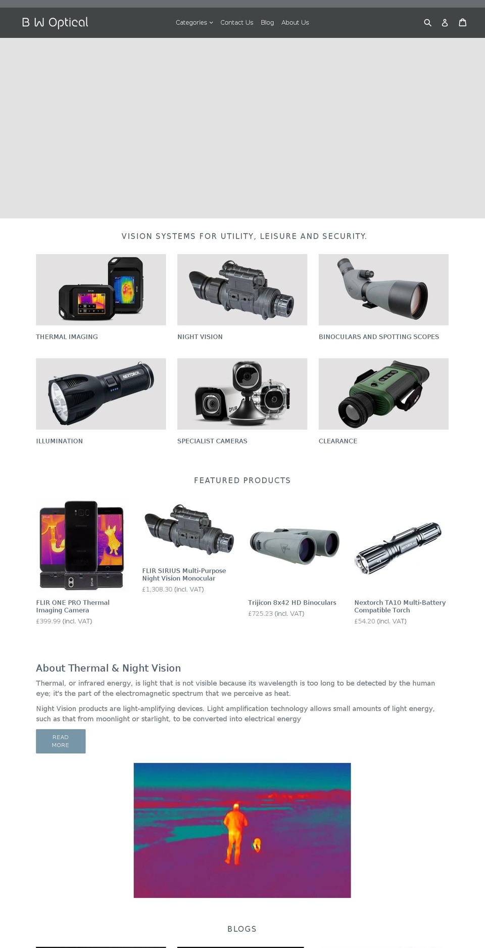 bevisionsystems.com — Shopify storefront screenshot